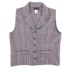 90s glenn plaid Tracy Evans vest 1990s vintage